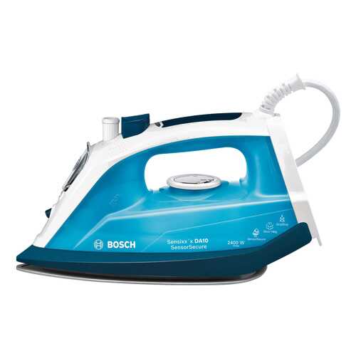 Утюг Bosch SensorSecure TDA1024210 White/Blue в Юлмарт