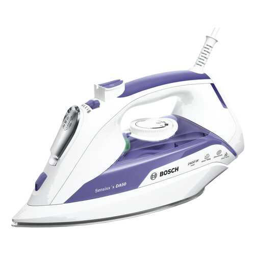 Утюг Bosch TDA 5024010 White/Purple в Юлмарт