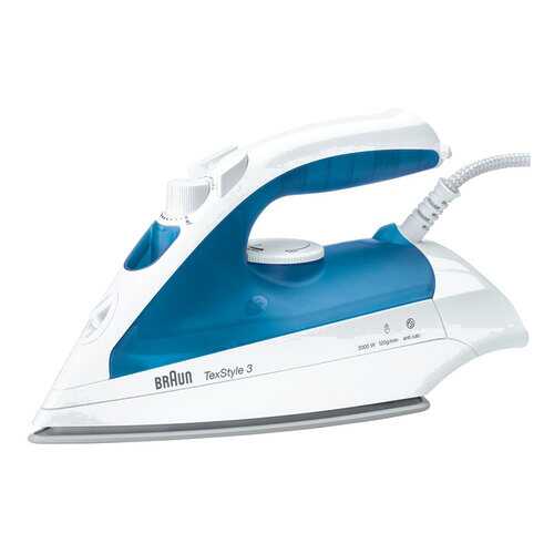 Утюг Braun TexStyle 3 TS 340C White/Blue в Юлмарт
