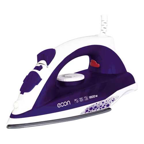Утюг ECON ECO-BI1801 White/Purple в Юлмарт