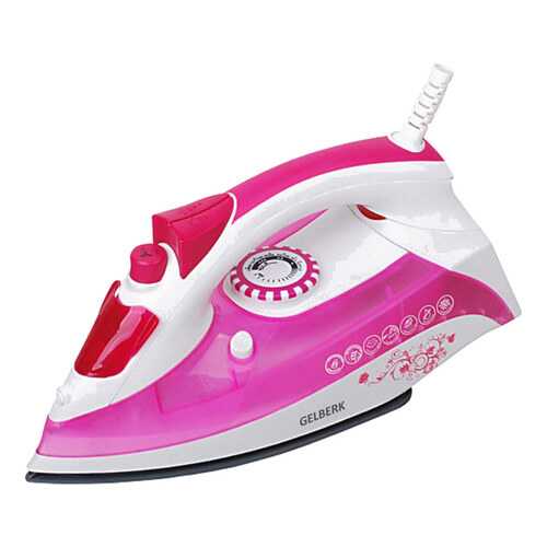 Утюг Gelberk GL-707 White/Pink в Юлмарт