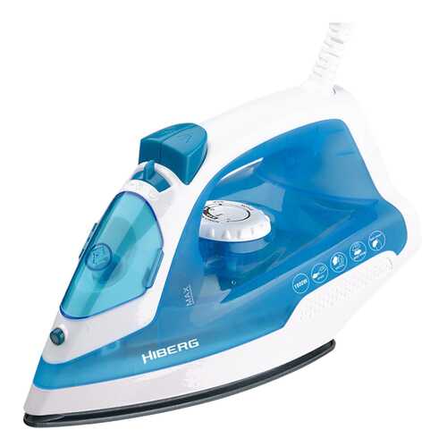 Утюг Hiberg Hi-205 White/Cyan в Юлмарт