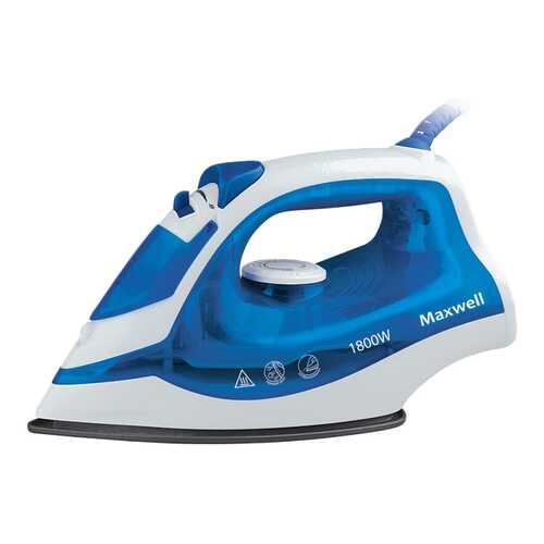 Утюг Maxwell MW-3038 White/Blue в Юлмарт