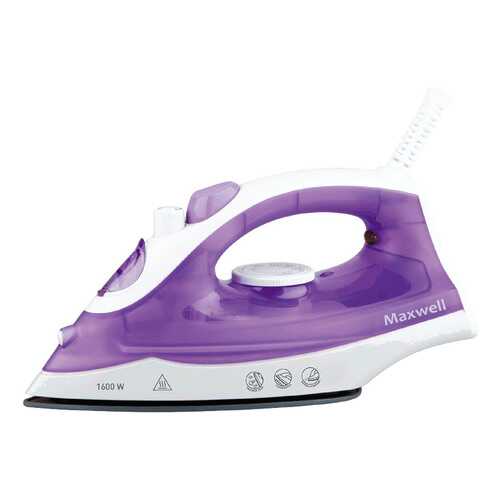 Утюг Maxwell MW-3052 VT White/Purple в Юлмарт