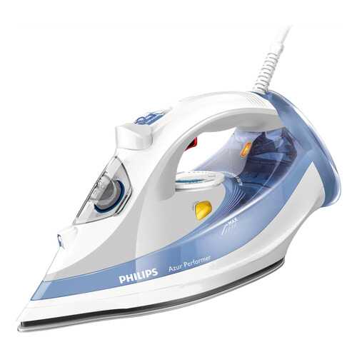 Утюг Philips Azur Performer GC3802/27 White/Blue в Юлмарт
