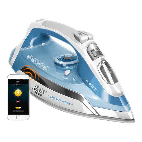 Утюг Redmond Smart Home SkyIron C255S White/Cyan в Юлмарт