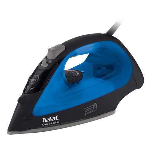Утюг Tefal Comfort Glide FV2674E0 Black/Blue в Юлмарт