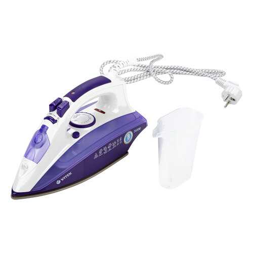 Утюг VITEK VT-1209 White/Brown в Юлмарт