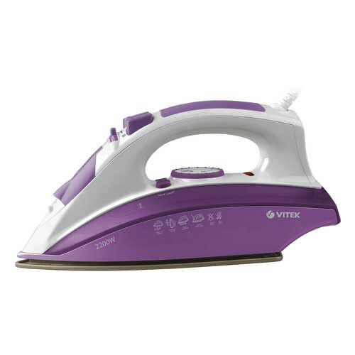 Утюг VITEK VT-1209 White/Purple в Юлмарт