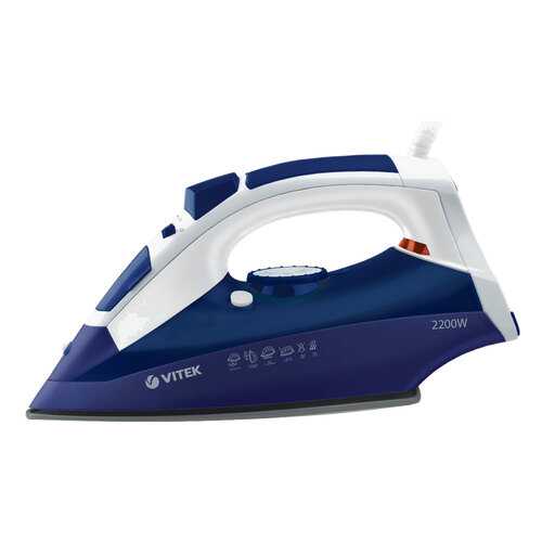 Утюг VITEK VT-1245P + Gift White/Blue/Purple в Юлмарт