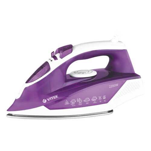 Утюг VITEK VT-8308 White/Purple в Юлмарт