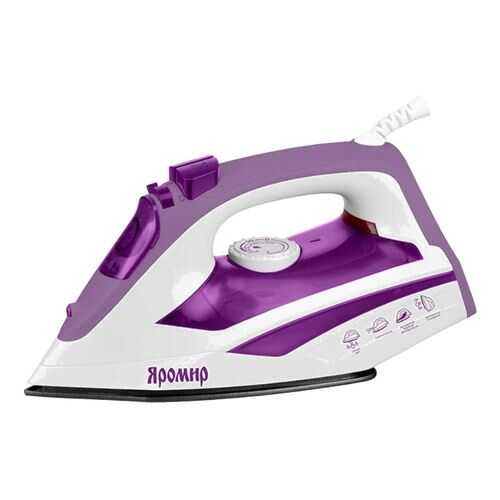 Утюг Яромир ЯР-031 White/Purple в Юлмарт