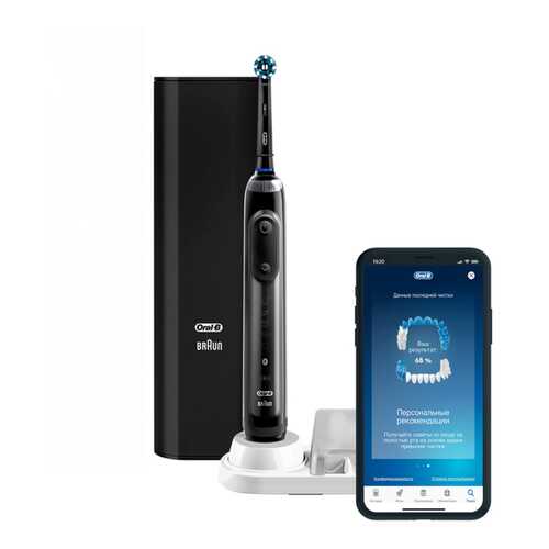Электрическая зубная щетка Braun Oral-B Genius X 20000N (D706.515.6X) Black в Юлмарт