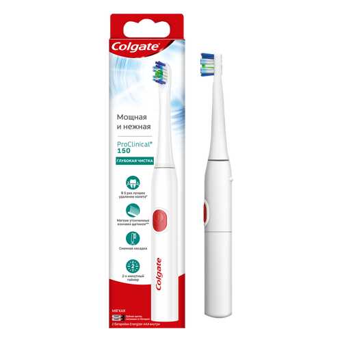 Электрическая зубная щетка Colgate Pro Clinical 150 (CN07724A) в Юлмарт