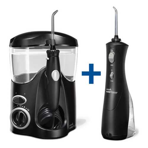 Ирригатор Waterpik WP-112 + Waterpik WP-462 Black в Юлмарт