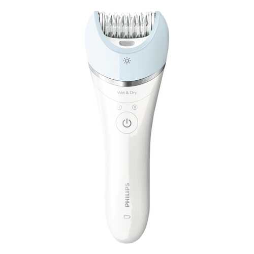 Эпилятор Philips Satinelle Advanced BRE605/00 Белый, голубой в Юлмарт