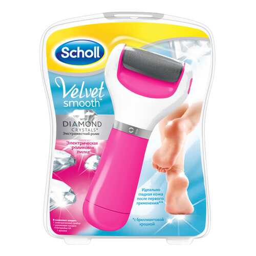 Электрическая роликовая пилка Scholl Velvet Smooth Pink в Юлмарт