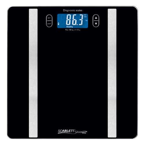 Весы напольные Scarlett Silver Line SL-BS34ED42 Silver/Black в Юлмарт