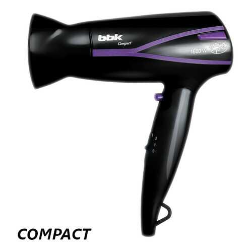 Фен BBK BHD1608i Black/Purple в Юлмарт
