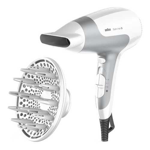 Фен Braun HD 585 White/Gray в Юлмарт