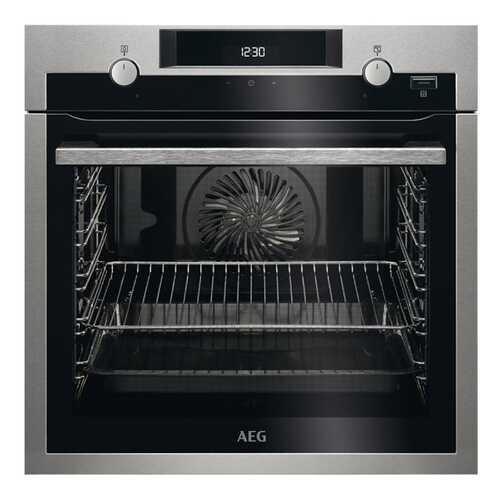 Встраиваемый электрический духовой шкаф AEG BEM455120M Grey/Black в Юлмарт