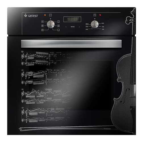 Встраиваемый электрический духовой шкаф GEFEST ДА 622-02 Д1 Black/Grey в Юлмарт