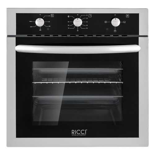 Встраиваемый электрический духовой шкаф RICCI REO-611IX Silver в Юлмарт