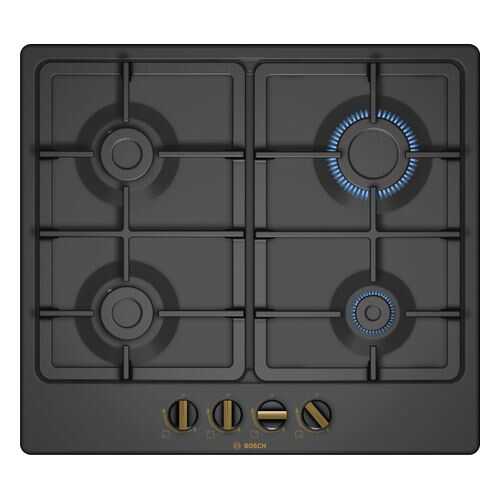 Встраиваемая газовая панель Bosch PGP6B3B90R Black в Юлмарт