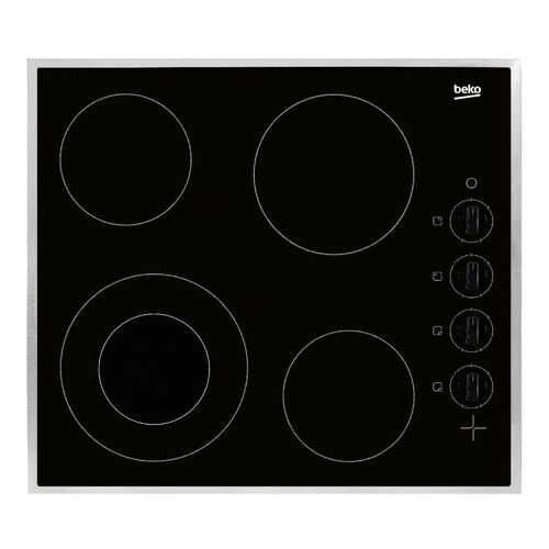 Встраиваемая варочная панель электрическая Beko HIC 64101 X Black в Юлмарт