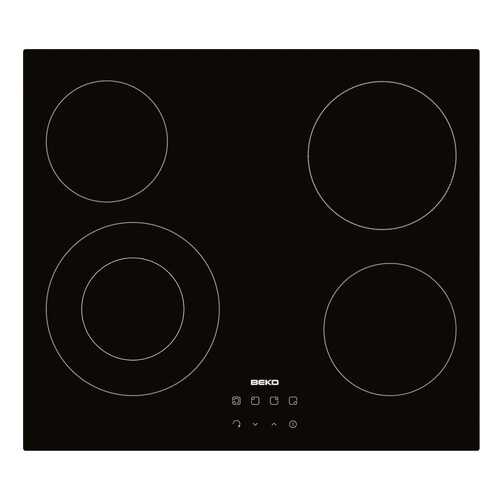 Встраиваемая варочная панель электрическая Beko HIC 64402 X Black в Юлмарт