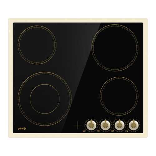 Встраиваемая варочная панель электрическая Gorenje EC 642 CLI Beige/Black в Юлмарт