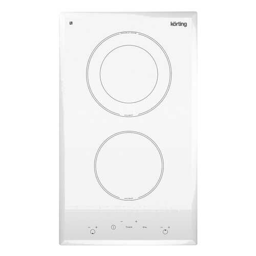 Встраиваемая варочная панель электрическая Korting HK 32033 BW White в Юлмарт