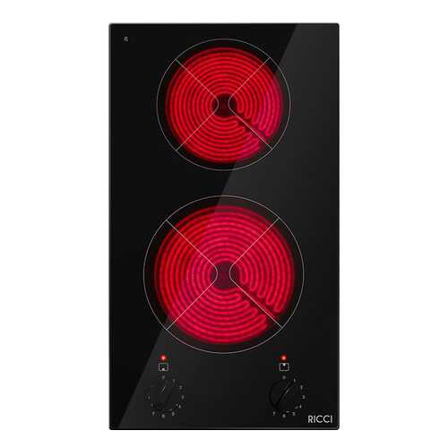 Встраиваемая варочная панель электрическая RICCI KS-T23011R Black в Юлмарт