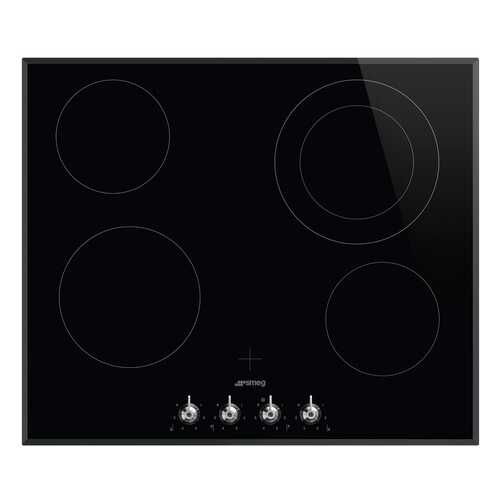 Встраиваемая варочная панель электрическая Smeg SE364ETBM Black в Юлмарт