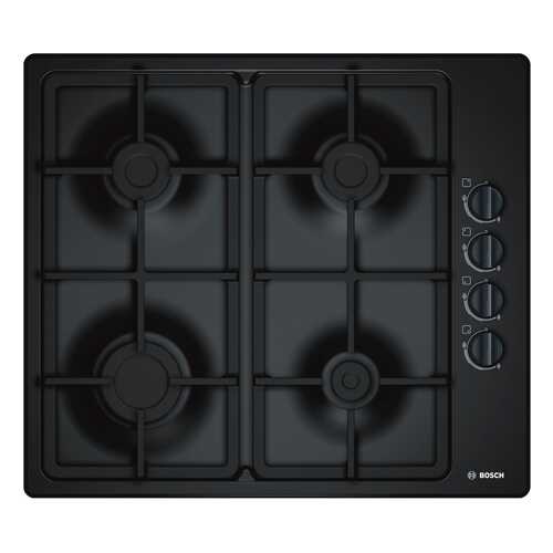 Встраиваемая варочная панель газовая Bosch pBP6C6B90 Black в Юлмарт