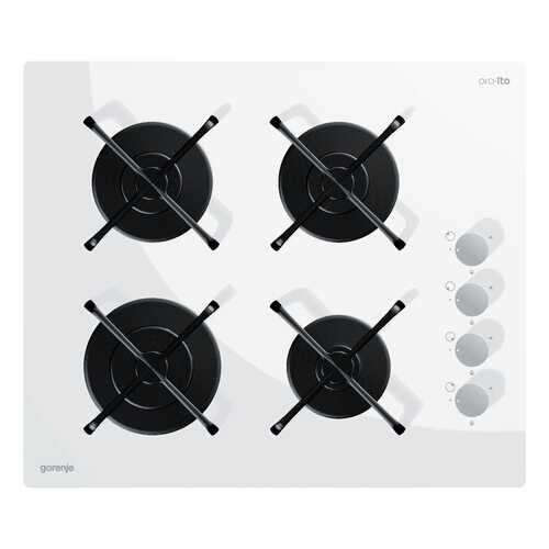 Встраиваемая варочная панель газовая Gorenje GHS64-ORA-W White в Юлмарт