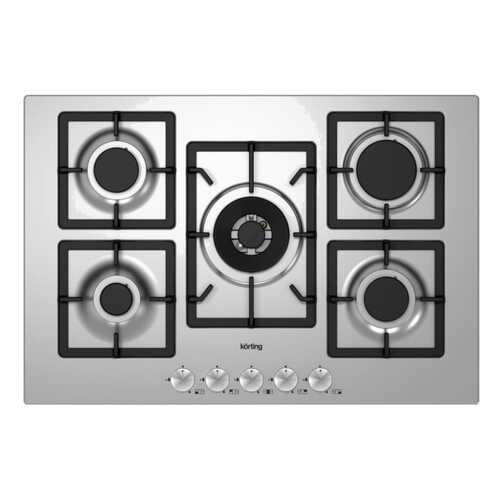 Встраиваемая варочная панель газовая Korting HG 797 CTX Silver в Юлмарт
