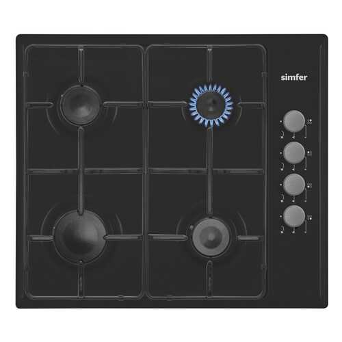 Встраиваемая варочная панель газовая Simfer H60Q40B411 Black в Юлмарт