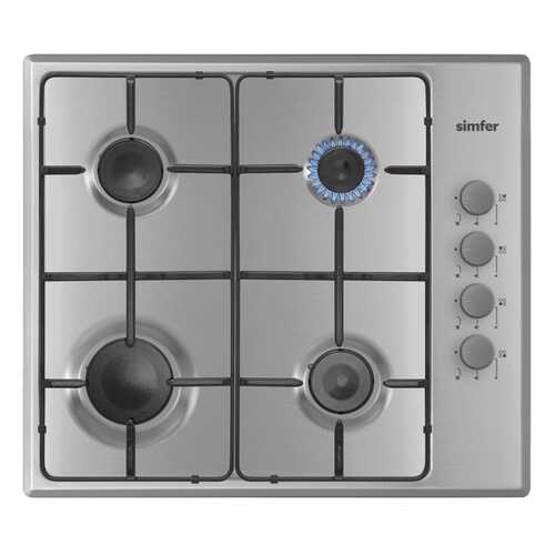 Встраиваемая варочная панель газовая Simfer H60Q40M411 Silver в Юлмарт