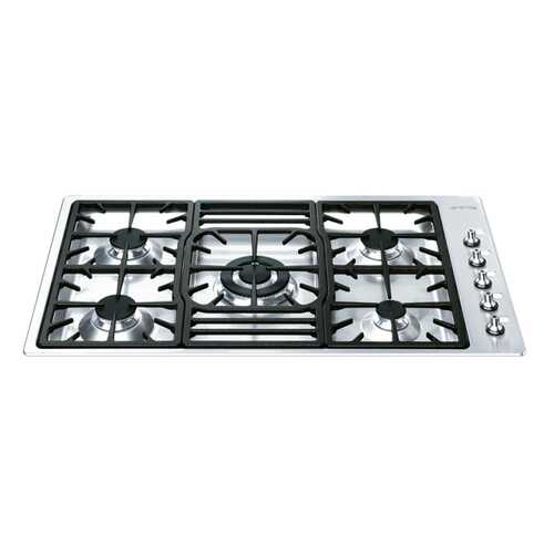 Встраиваемая варочная панель газовая Smeg PGF95-4 Silver в Юлмарт