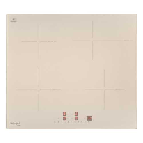 Встраиваемая варочная панель индукционная Weissgauff HI 641 GS Beige в Юлмарт
