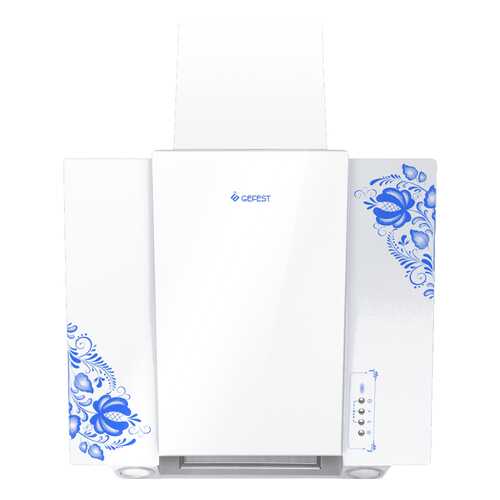 Вытяжка наклонная GEFEST ВО 3603 К18 White/Blue в Юлмарт