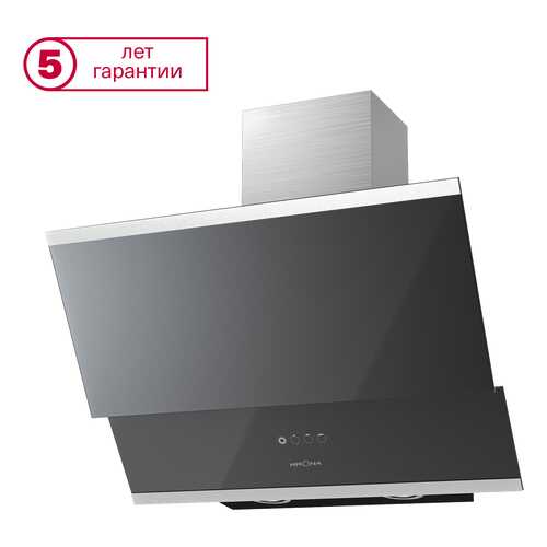 Вытяжка наклонная Krona Irma 600 Black/Silver в Юлмарт