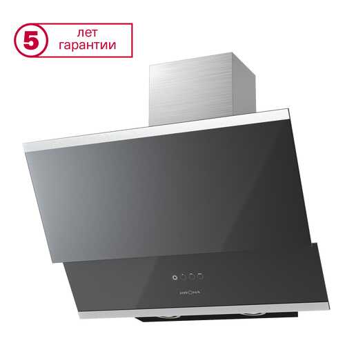 Вытяжка наклонная Krona Irma 600 Sensor Black/Silver в Юлмарт