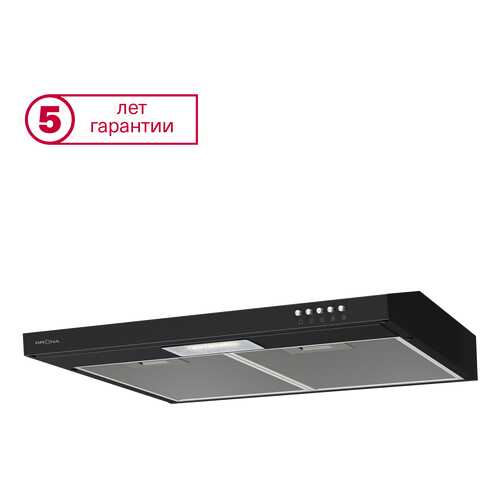 Вытяжка подвесная Krona Jessica 600 slim push button Black в Юлмарт